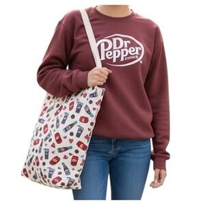 Dr‎ Pepper Soda Pop Hearts Bottles Cans Tote Bag